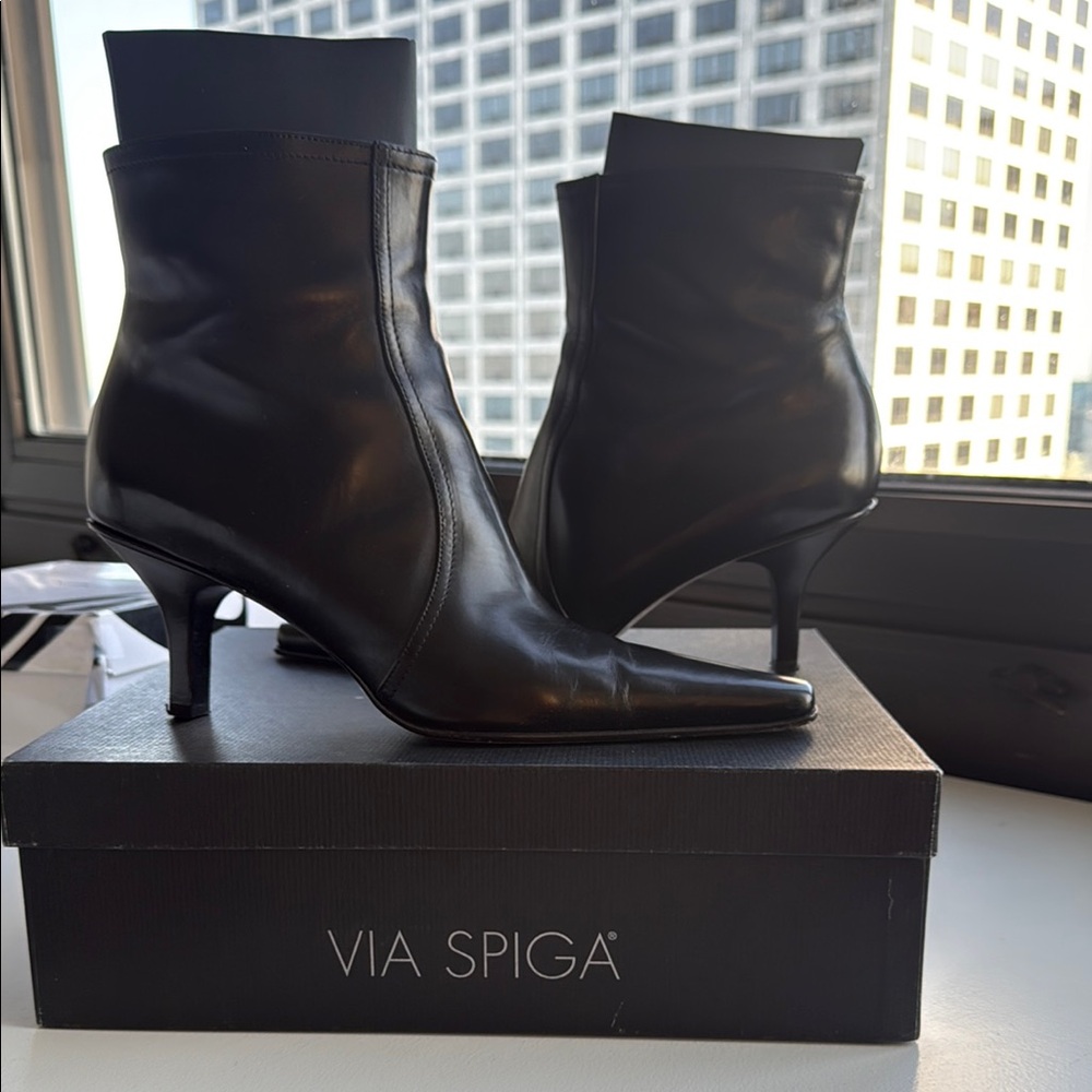 Via Spiga Black Women's Ankle Boots